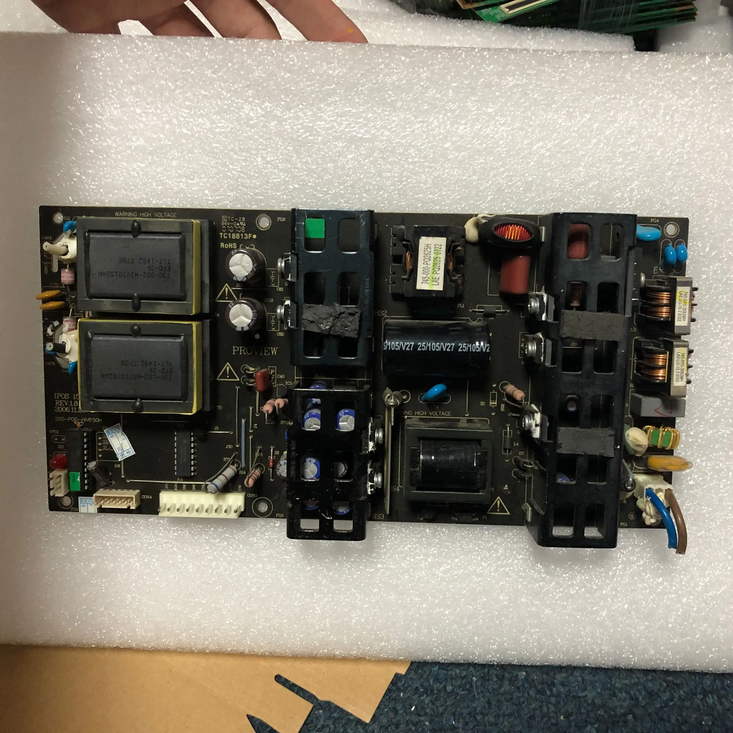 

free shippingl 100% test for LT3268 LT3269 power board IPOS150 200-P00-HIVI150H