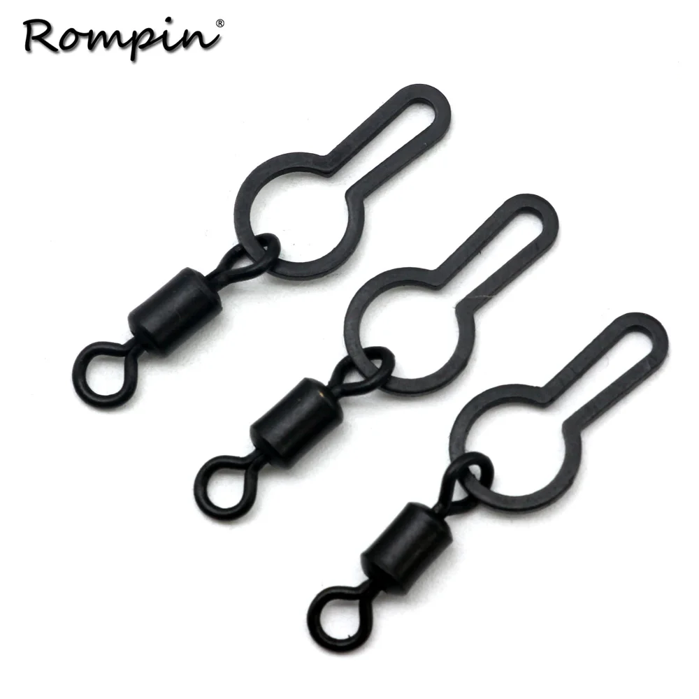 

Rompin 20pcs/bag UK 8# 28mm PVA Bag Swivel Carp Fishing Terminal Tackle Rolling Swivel Snaps Clips for Fishing Pva Mesh End