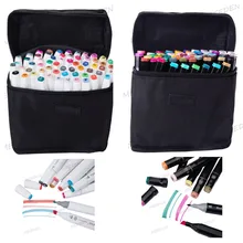 TOUCHNEW 60 Colors Sketch Markers Pen Alcohol Based Pen Marker Set Best For Drawing Manga Design