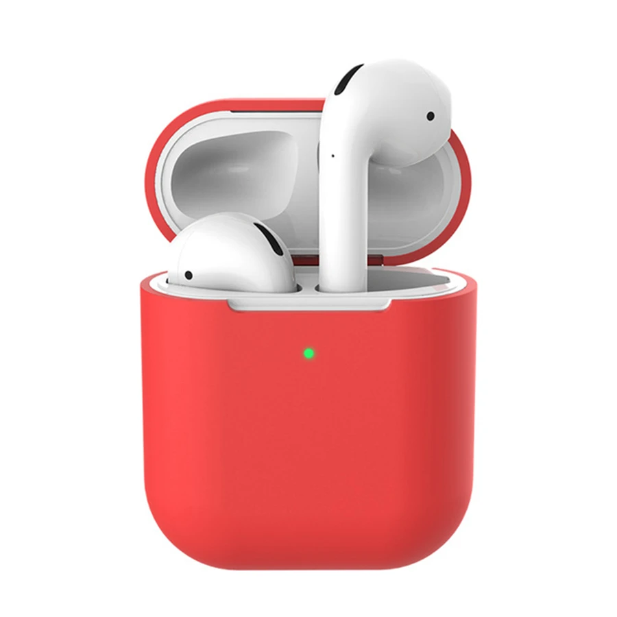 Силиконовый чехол для AirPods 2 Bluetooth наушники беспроводные наушники для Apple AirPods защитный чехол s Чехол Для Air Pods 2 Airpod2 - Цвет: G