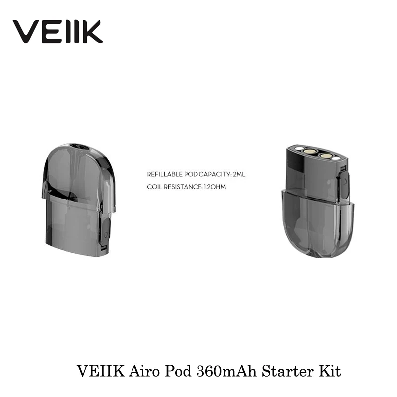 Электронная сигарета VEIIK Airo Pod 360 мАч/500 мАч стартовый комплект Портативный 2 мл