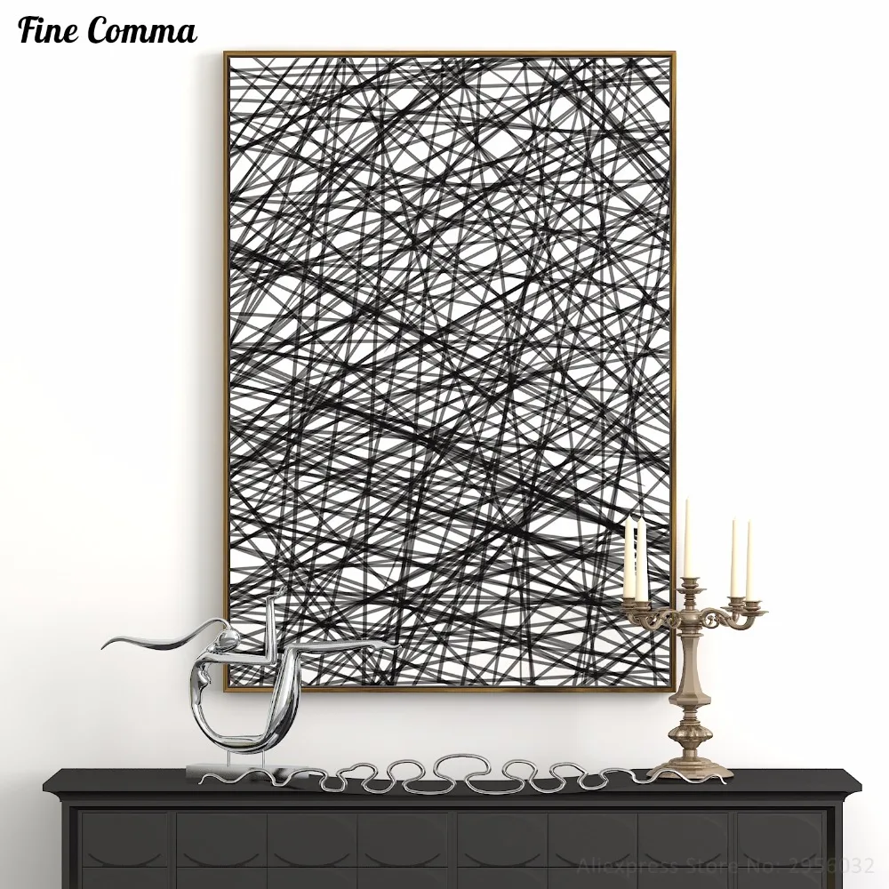 Abstract Line Giclee Printed Poster Wall Art Decoration Canvas Painting Pictures Home Decor for Living Room Interior Design Idea