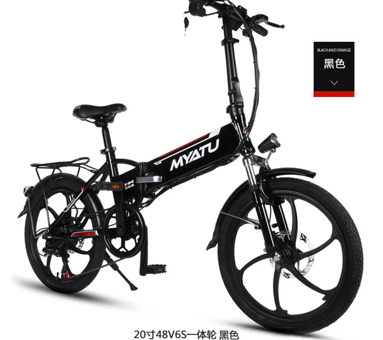 Discount 20" 250W 48V Lithium Battery E Bike, Folding Electric Bicycle,  Elektrikli Bisiklet With USB Charging for Phone, 6 Speed 21