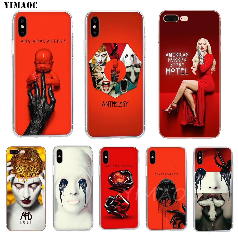 YIMAOC American Horror Story TV Soft Case TPU Silicone Cover for iPhone 8 7 6 6S Plus 5 5S SE X XR XS 11 Pro Max Shell Cases |