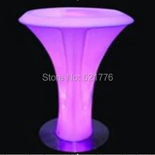 Световой высокий барный стол бар журнальный столик из светодиодов супер яркий красочных преобразования дистанционного управления включите шасси