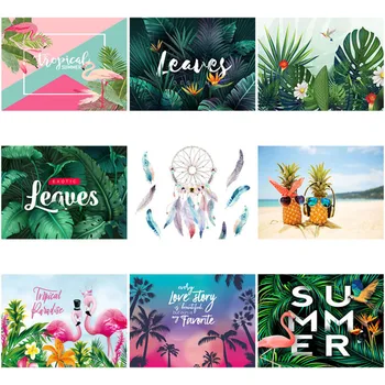 

2019 Summer new home wall decoration polyester tapestry wall hanging plant flamingo beach towel blanket background cloth cushion