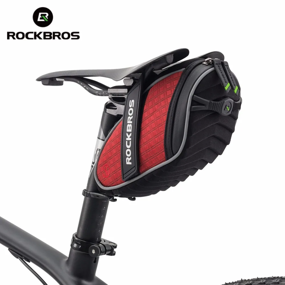 ROCKBROS Bicycle Cycling Rear Seatpost Bag 3D Shell Rainproof Saddlebag