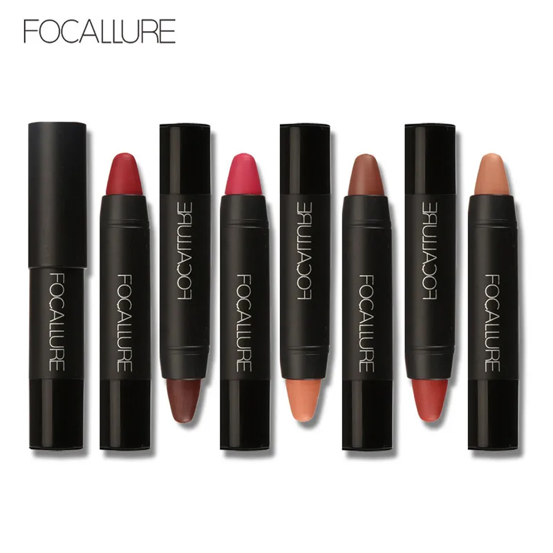 

FOCALLURE 19 Colors Lip Stick Moisturizer Lipsticks Women Waterproof Long-lasting Easy to Wear Cosmetic Nude Makeup Lips