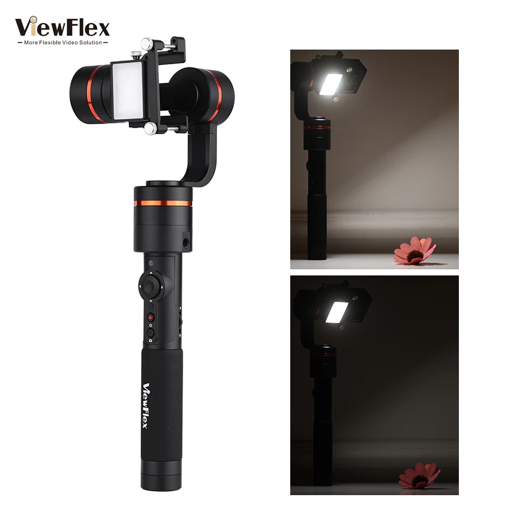 ViewFlex VF-G PRO 3-Axis Handheld Gimbal Stabilizer w/LED Lamp Auto Panoramisch Modus voor GoPro Hero 6/5/4/3 +/3 Actie Camera ViewFlex VF-G PRO 3-Axis Handheld Gimbal Stabilizer w/LED Lamp Auto Panoramisch Modus voor GoPro Hero 6/5/4/3 +/3 Actie Camera