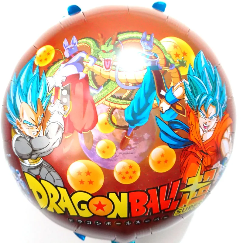 5 шт./партия, вечерние воздушные шары с рисунком дракона, гелиевые шары для детей, игрушки для украшения дня рождения, воздушные шары из фольги Сон Гоку