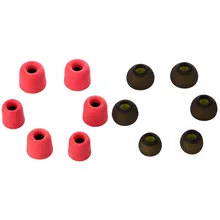 6 pares de Substituição de Espuma Do Fone De Ouvido Earbud Dicas Dicas de Espuma De Memória + Borracha de Silicone Earbuds Dicas Chegada Nova