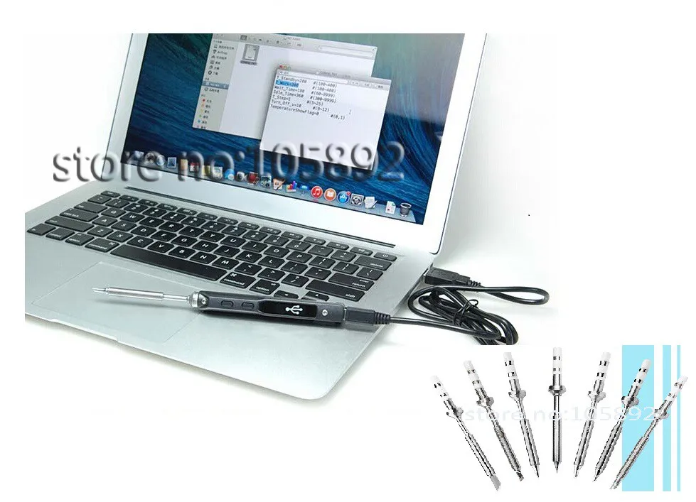 TS100 MINI Programmable Smart Digital LCD Adjustable temperature Electric Electric soldering iron Soldering station +7pcs tips new mini lcd digital programmable electric soldering iron ts100 control terminal with ts i ts k 1 set