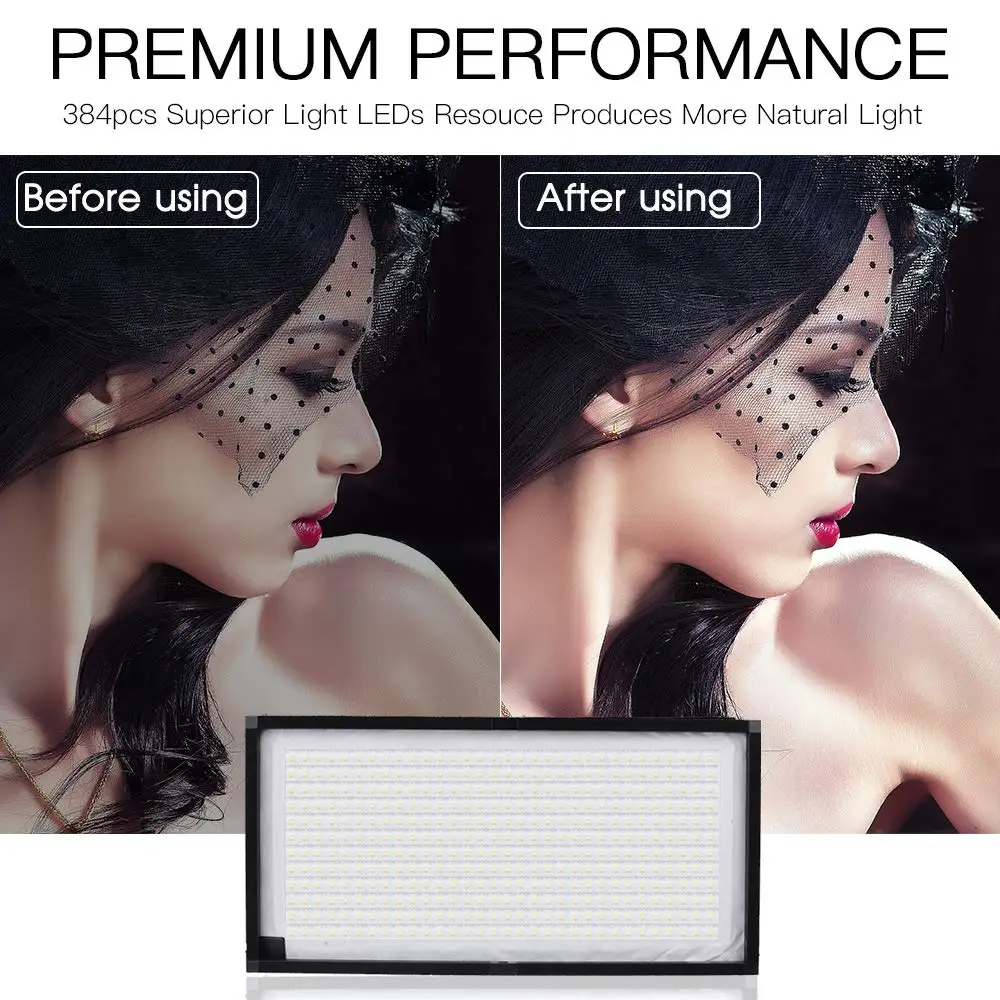  capsaver FL-3060 Portable LED Video Light Photographic Lighting led Light Panel for Vlog Camera You - 32825232047