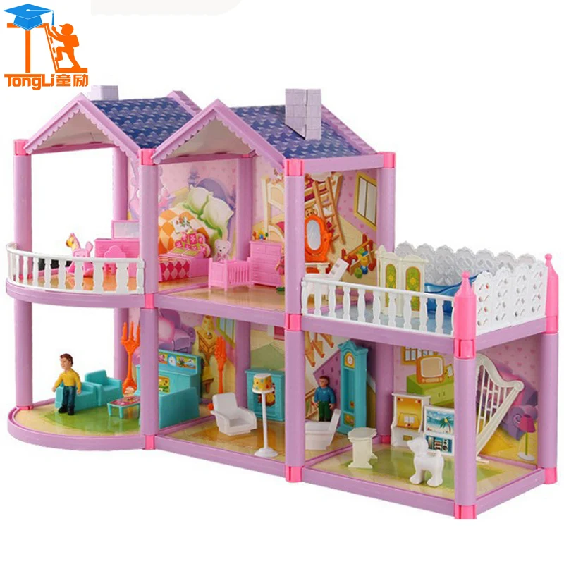 2017 Doll House Girls' Birthday Sets Building Block Bricks Girl Friends