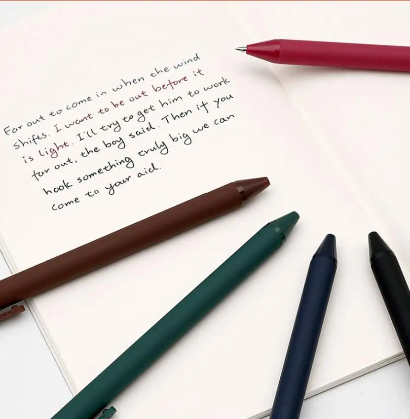 5 шт./упак. Xiaomi KACO 0,5 мм знак ручка гладкая чернила прочный подписи 5 цветов для студентов школы/офисных работников
