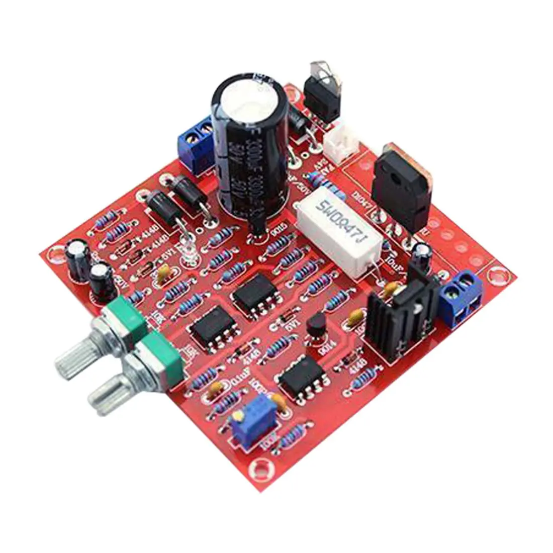 THGS красный 0-30V 2mA-3A постоянный Регулируемый источник питания DIY Kit PCB