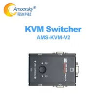 KVM-V2 USB KVM переключатель коммутатор 2 порта VGA переключатель SVGA коробка USB 2,0 Мышь Клавиатура 1920*1440 переключатель