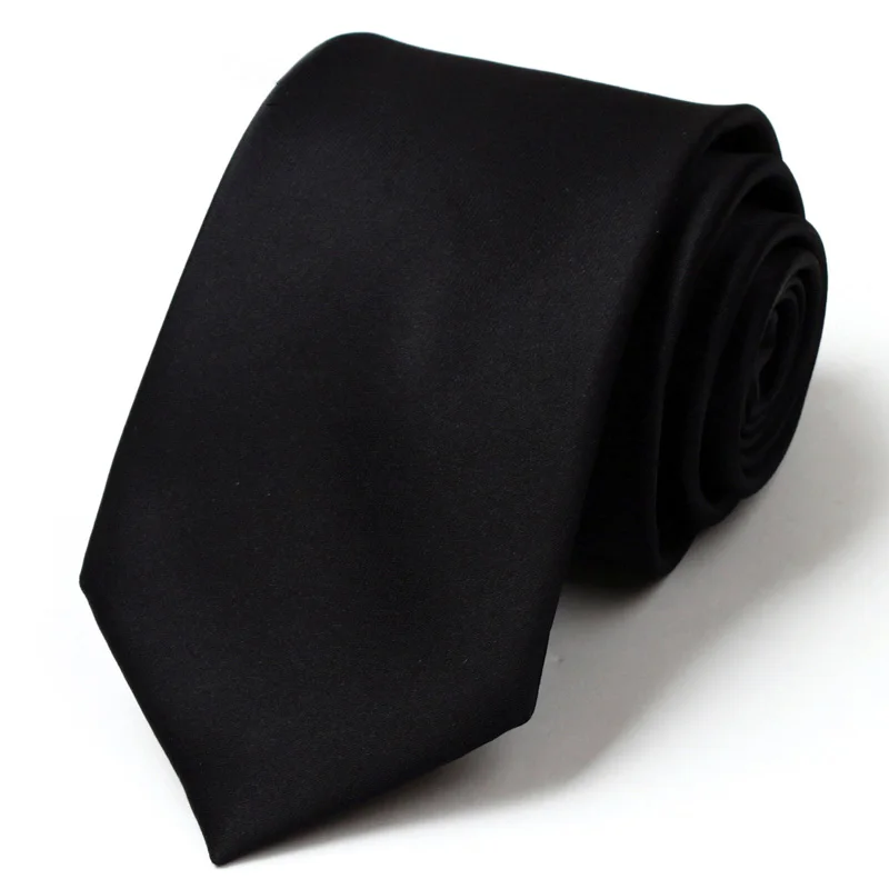 Высокое Качество Бренд 7 см модные галстуки для мужчин шелковые мужские галстуки Галстук повседневные мужские однотонные галстуки