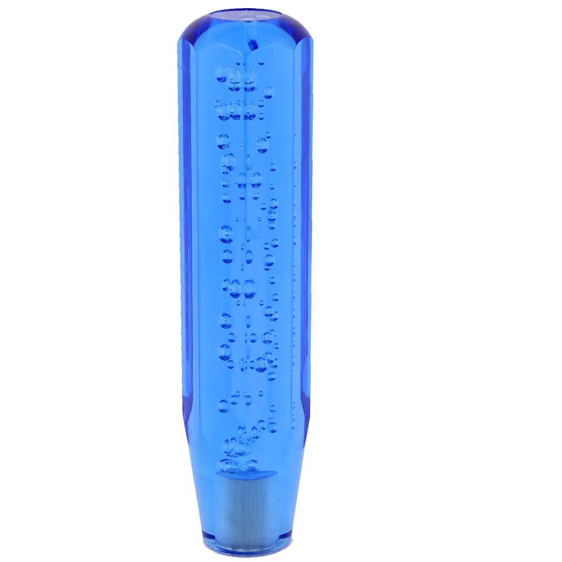 

X Autohaux Vehicle Car Led Light Clear Blue Bubble Octagon Gear Shift Knob 20Cm Long