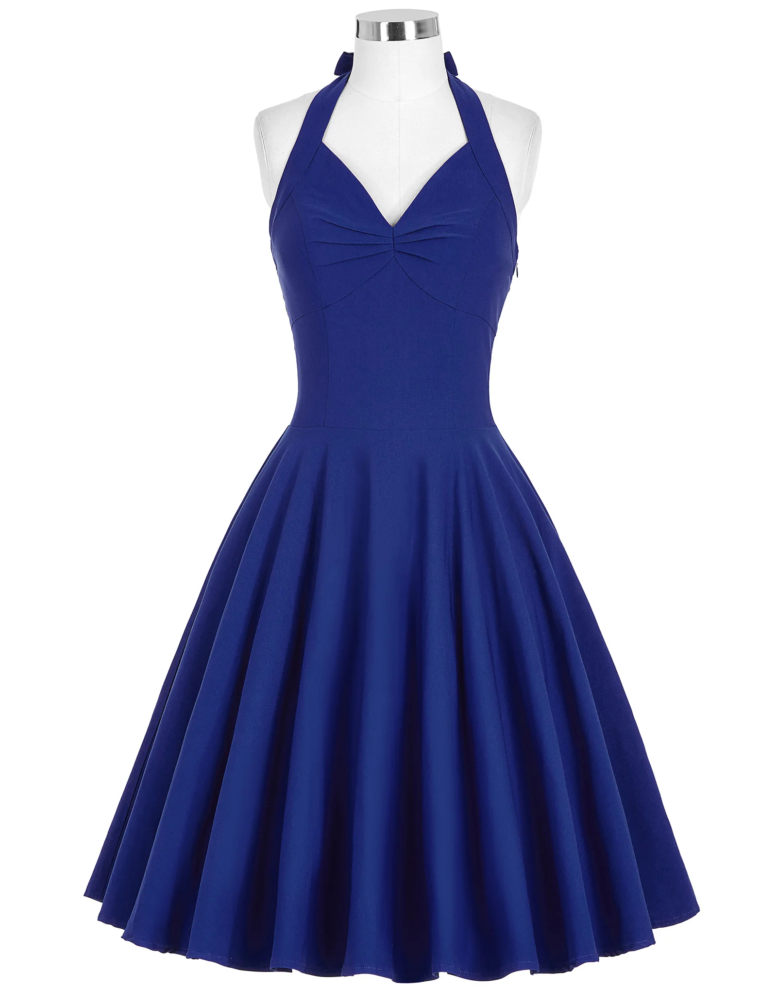 

New Womens Retro 50s Sumer Dress Monroe Iconic Halter Neck 1950s Retro Vintage Pinup Dress
