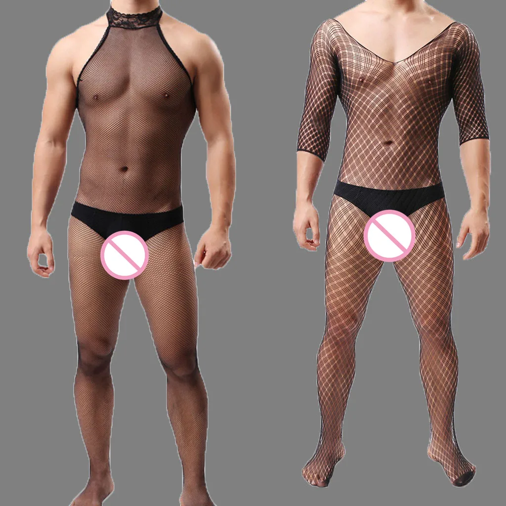 

Men's Underwear Lace underpants male panties Porno Pussy Adult Perverted stockings cekc Erotic stuffy stockings black waiter H5