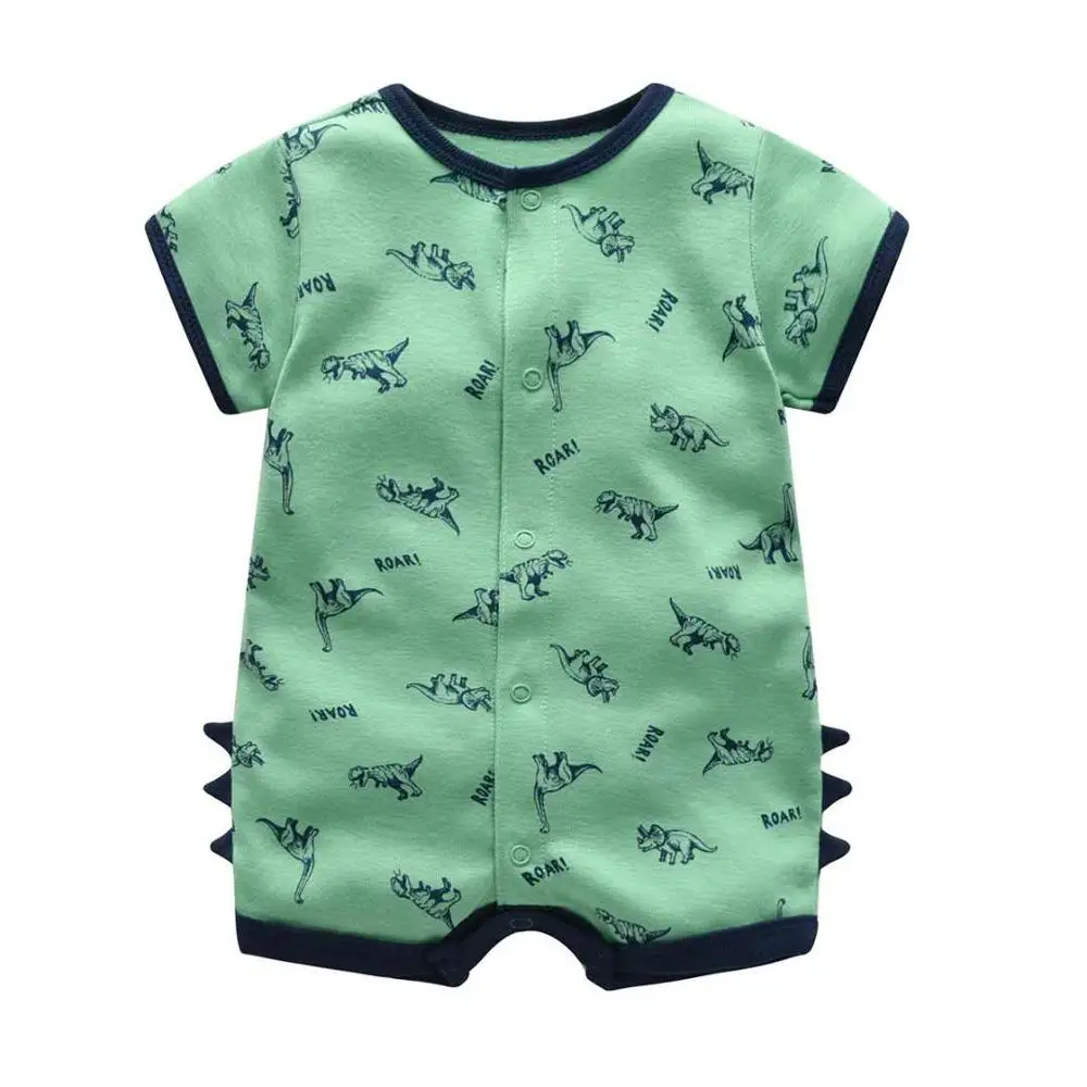 2019 Summer Baby Rompers Baby Girls Clothing 100% Cotton Newborn Baby Boy Clothes Infant Jumpsuits Short Sleeve Kids Clothes