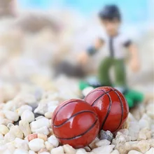 3 шт./компл. мини-футбол/Баскетбол 1.6 см смолы ремесла kids’toy Micro озеленение украшения дома DIY Аксессуары подарок