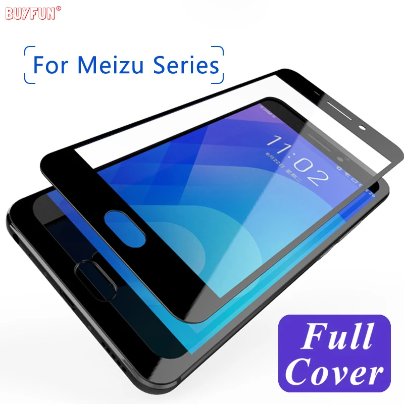 

Full Cover Tempered Glass for Meizu m6s m5c e3 pro7 6 5 pro7 m6 m5 m3 note mini m5s e2 mx6 Meilan a5 note6 Screen Protector Film