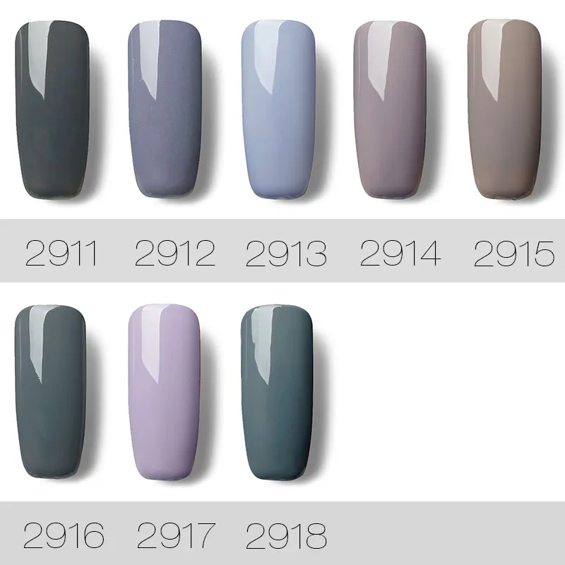 روزاليند الكلاسيكية رمادي اللون سلسلة العلامة التجارية الأشعة فوق البنفسجية هلام Nailpolish نقع قبالة طويلة الأمد LED مصباح الأظافر ورنيش هلام مس...