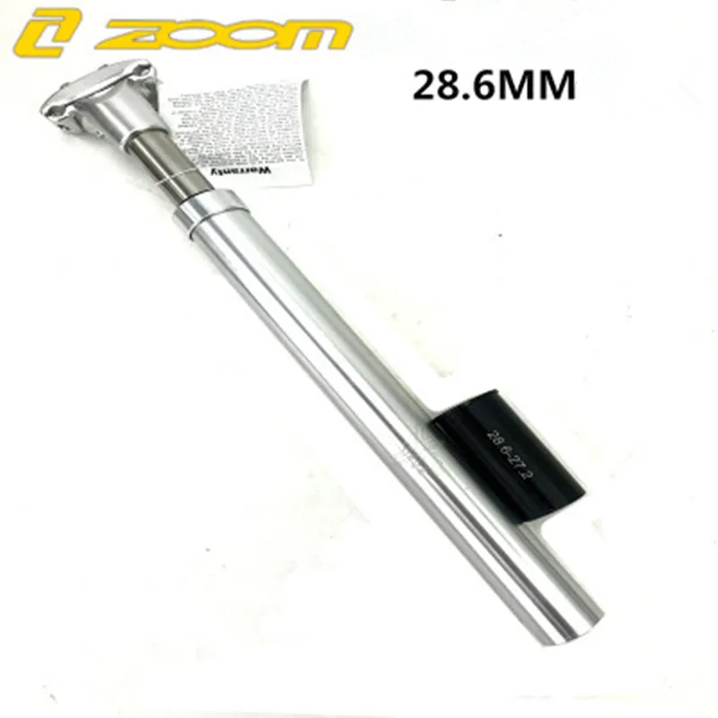 Zoom suspensao горный велосипед 27,2/33,9x350 мм espigao de selim de aluminio Absorvente de choque de bicicleta - Цвет: Silver 28.6