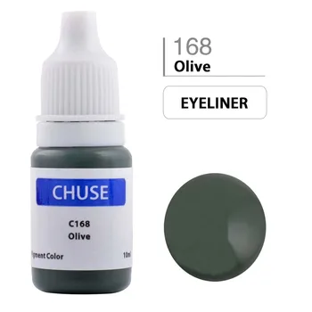 

CHUSE Permanent Makeup Tattoo Ink Pigment Semi-paste for Eyeliner&Eyeliner Shaded C168 Oliver rotary sticker inks