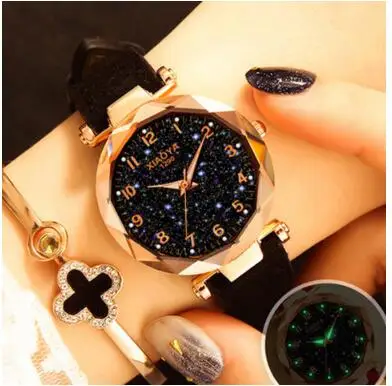 

Fashion Women Watches 2019 Best Sell Star Sky Dial Clock Luxury Rose Gold Women's Bracelet Quartz Wrist Watches New Dropshipping