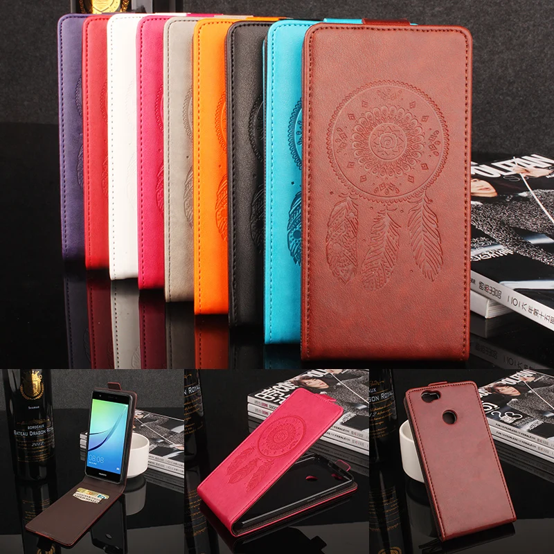 

For Huawei Nova Phone Case [Up-down Open] Vertical Flip Premium Pattern PU Leather Wallet Case Factory Price fengling