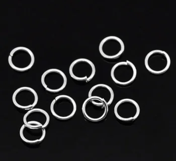 

Free Shipping! Silver Plated Open Jump Rings 5mm(1/4"), sold per lot of 1000 (B16976)