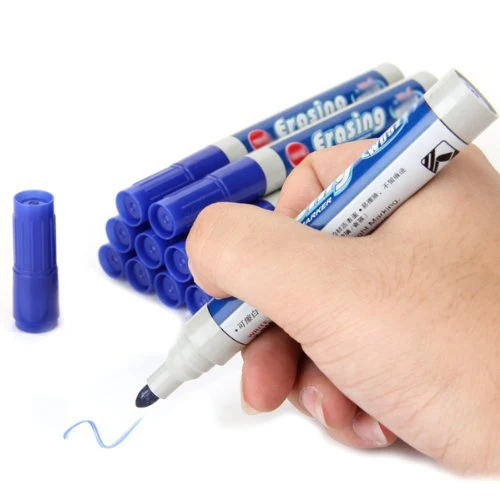 Доступный 10 x маркер для доски моющийся синий
