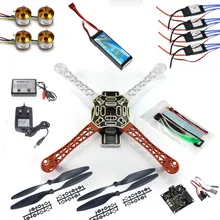 F02192-B RC Quadcopter 4 axle Drone ARF Kit No TX RX : KK V2.3 Flight Control A2212 1000KV Motor 30A ESC Lipo F450 Flamewheel
