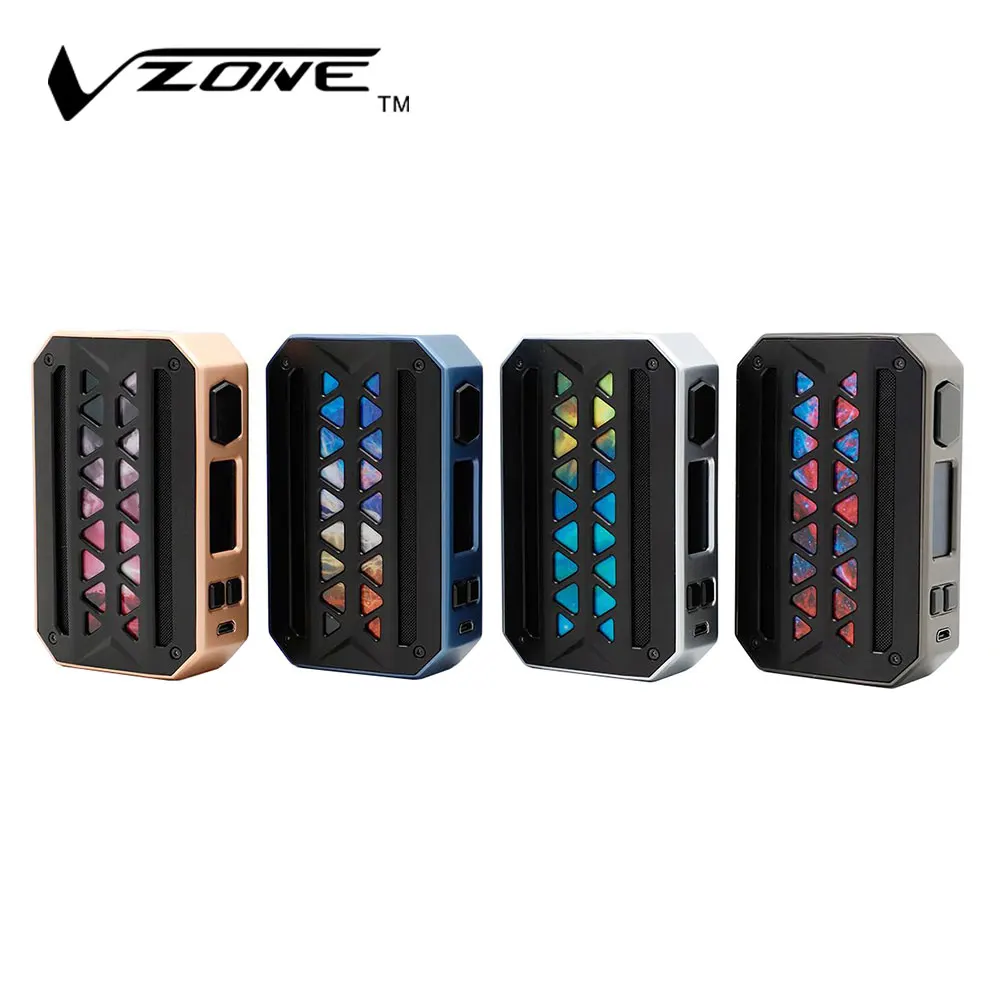 

Original 218W Vzone EMask TC Box Mod with IPX7 Interior Water Protection & Norm/Soft/Hard/User Mode No 18650 Battery Vs Drag Mod