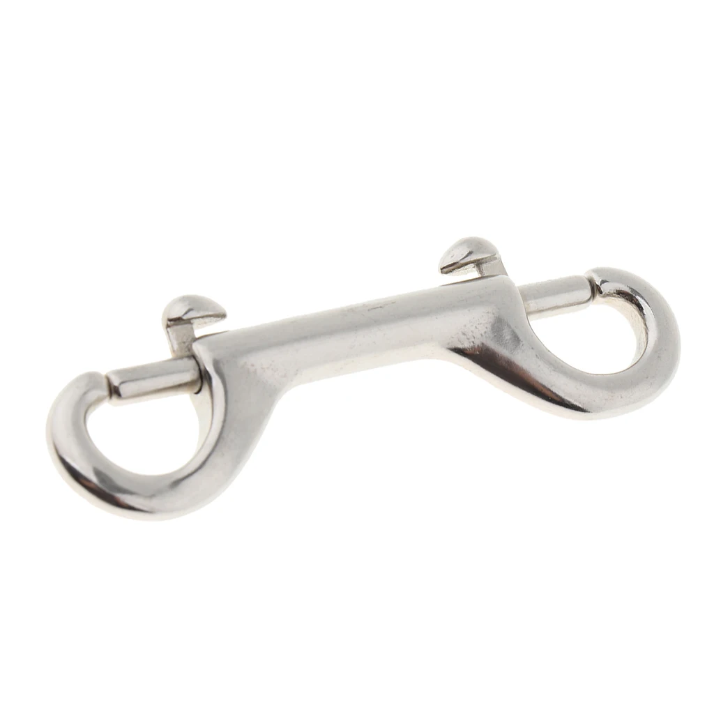 Double Ended Snap Hook Key Holder Brass Clip Hanging Keychain Spring Buckle