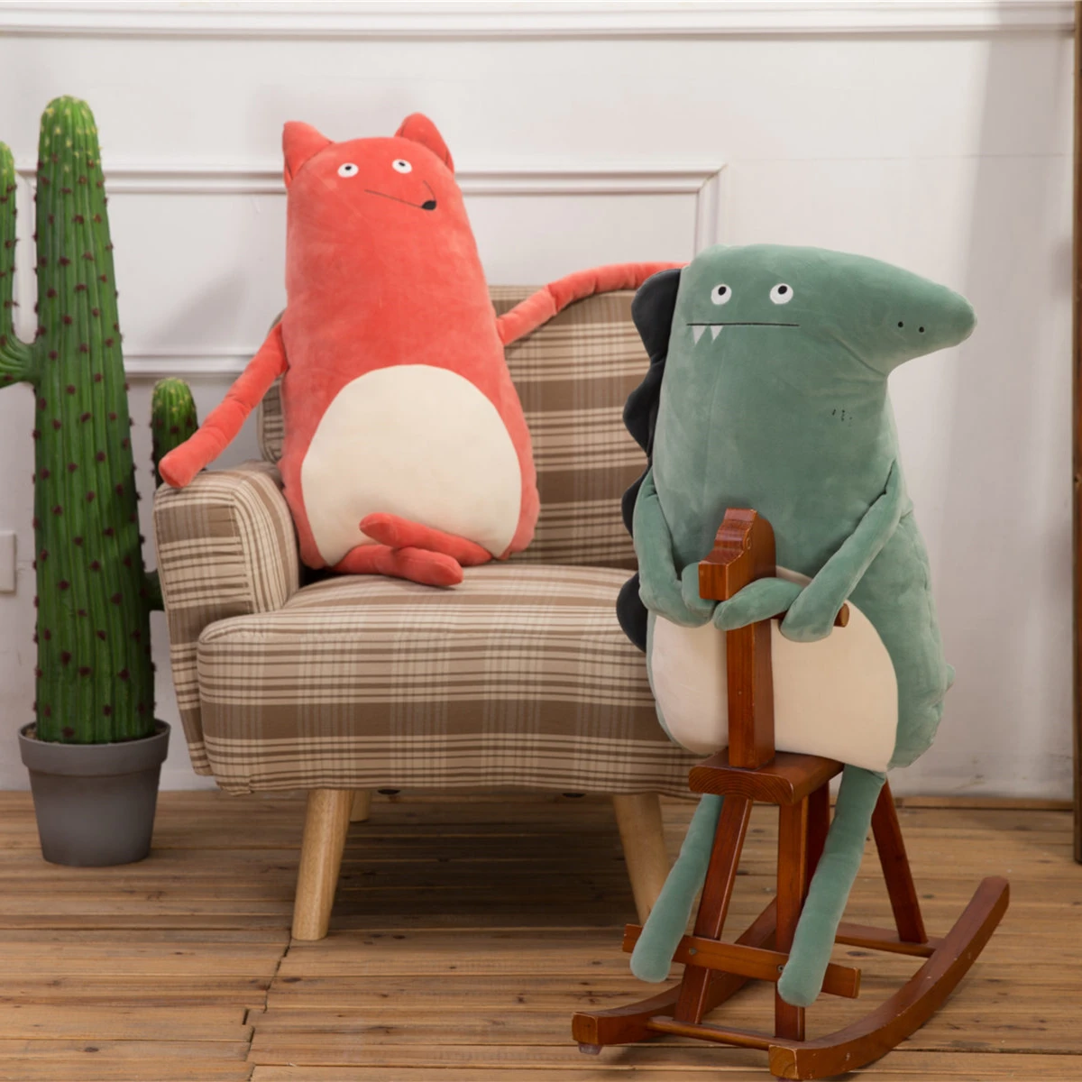 

Hot 1pc 70cm New Soft Animal Cartoon Fox Crocodile Rabbit Pillow Cushion Cute Plush Toy Stuffed Lovely kids Birthyday Gift