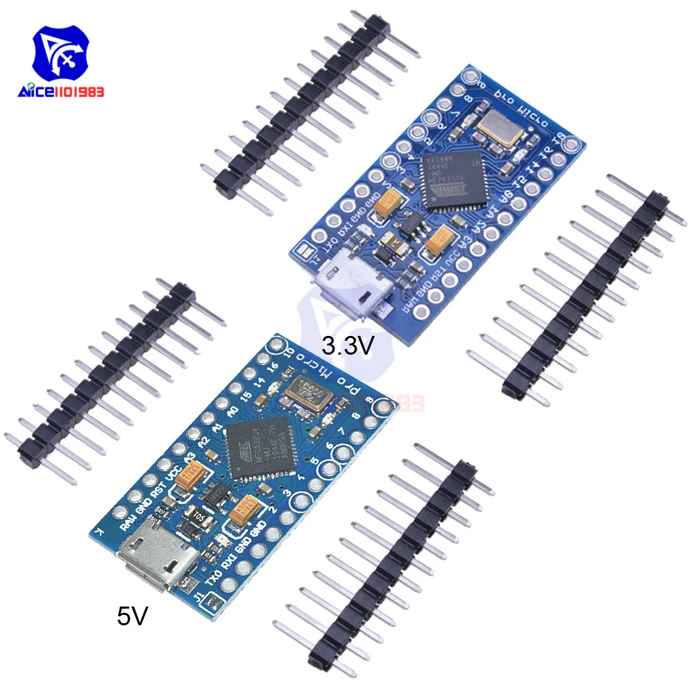 Micro USB ATmega32U4 Pro Micro 3,3 В/5 В 8 МГц/16 МГц модуль для Arduino Leonardo ATMega32U4 контроллер Pro Micro Замена ATmega328