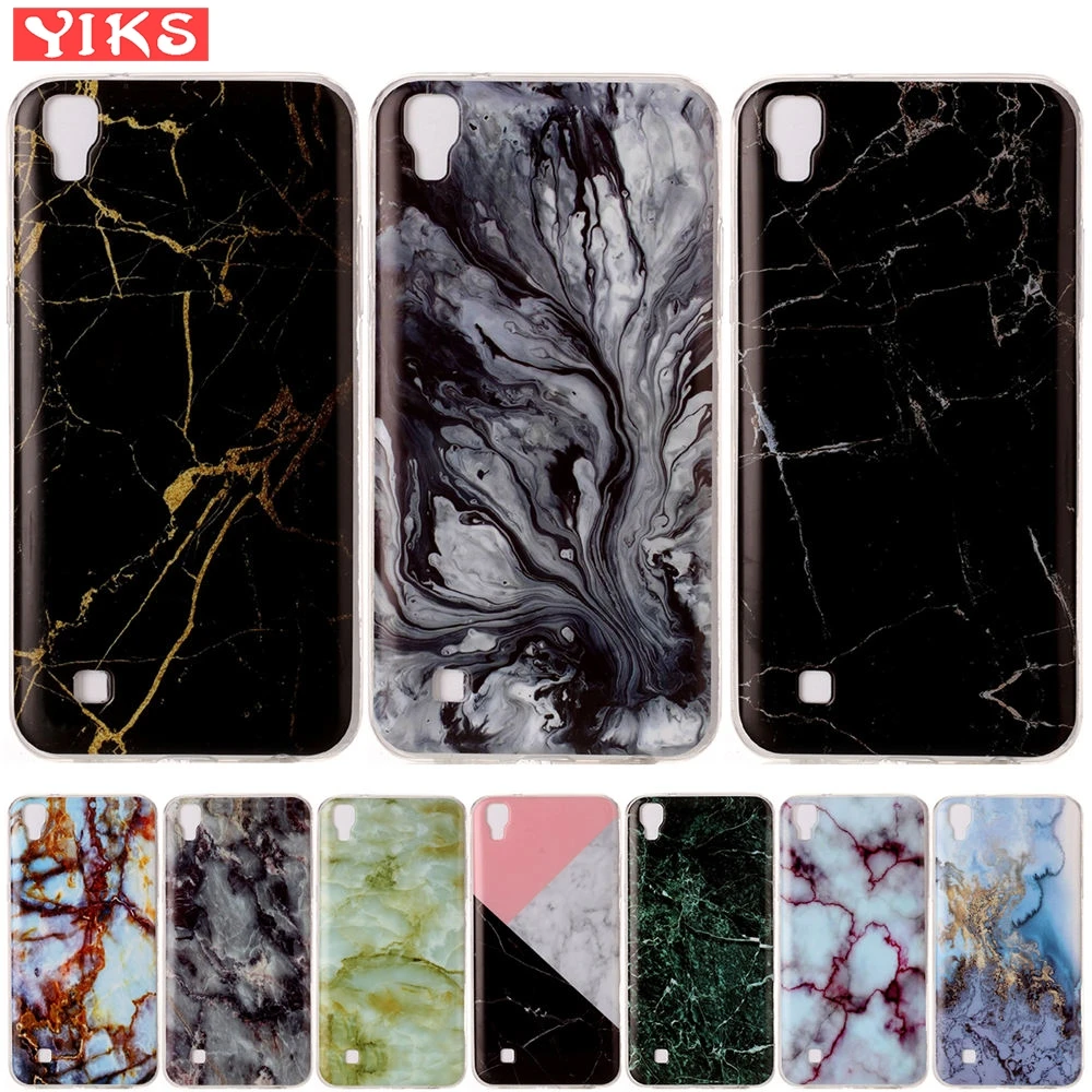 

For LG X POWER Xpower Case Marble Stone Soft Silicone Back Phone Cover For LG X POWER K220 Glossy Quality TPU Case Capas