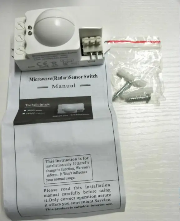 50pcs 360 Degree 500w Microwave Smart Motion Sensor Light Radar Switch