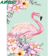 AZQSD картина маслом животные Unframe настенные художественные картины живопись по номерам огонь птица DIY холст домашний декор для гостиной A242