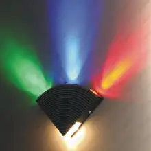 Высокая мощность 4 Вт светодиодный настенный светильник вентилятор-образный светильник с регулируемой яркостью/не гостиная магазин сценический столовый