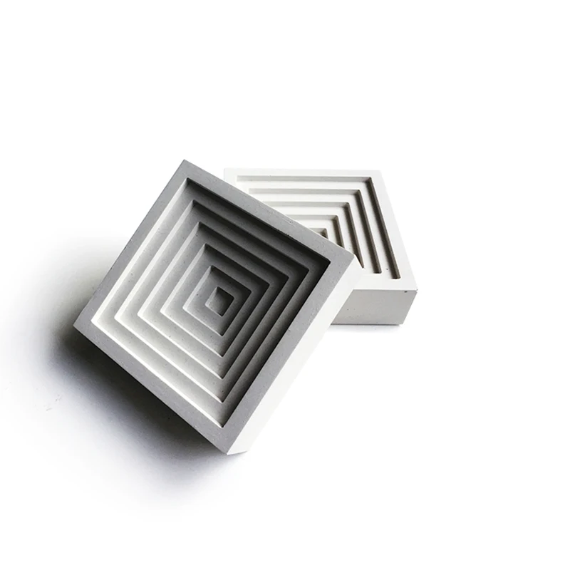 

Square cement concrete ashtray silicone mold creative gifts home furnishing decorative mold