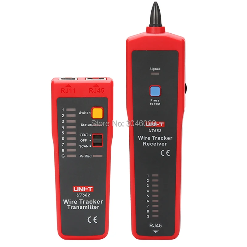 UNI-T UT682 سلك المقتفي ، متعددة الوظائف ذكي مكتشف ، المسارات شبكة خطوط ، خطوط الهاتف ، الكابلات الكهربائية ، و محوري خطوط