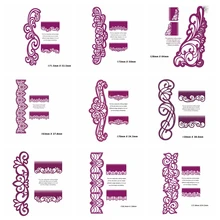 Кружевная окантовка рамки металлические режущие штампы трафареты для поделок Скрапбукинг альбом декоративное тиснение карты ремесла шаблон