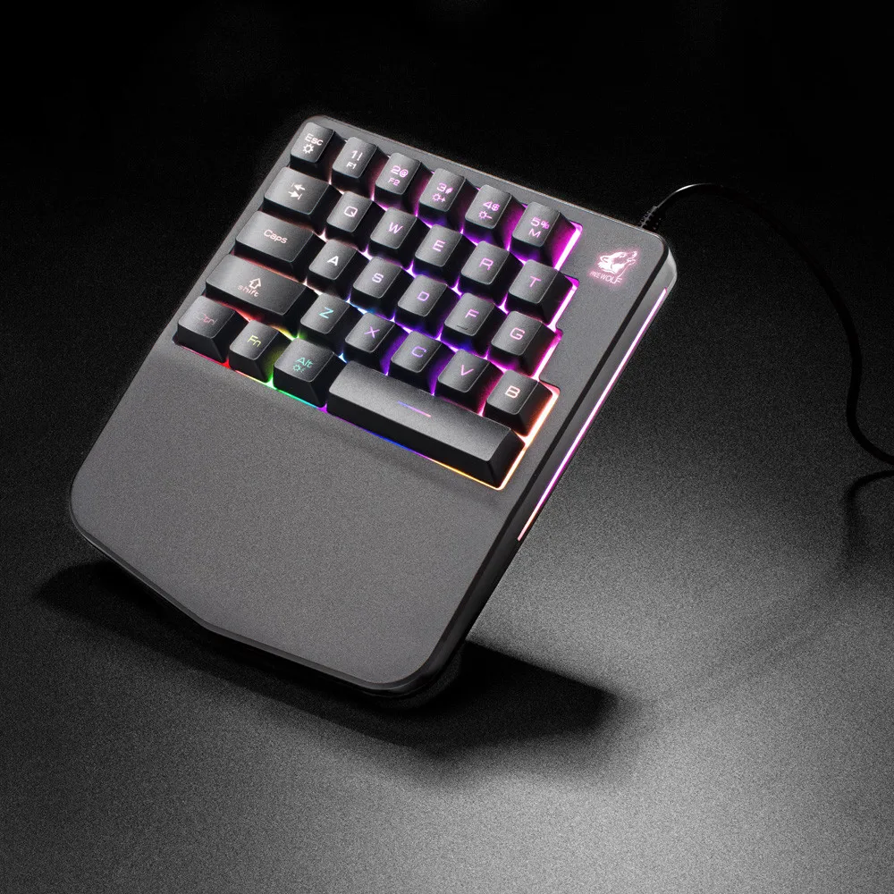 Yangmaile игровая клавиатура K108 Проводная 28 клавиш со светодиодной подсветкой Usb