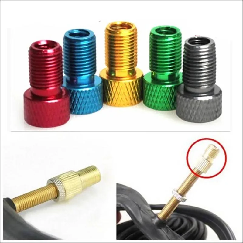 

New Arrival 4Pcs Pump Bicycle Convert Presta to Schrader Bike Valve Adaptor Tube Pump Tool Free Shipping