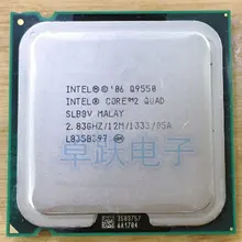 Процессор Intel Core Q9550, четырехъядерный процессор 2,8G, 12MB LGA 775, поцарапанные кусочки